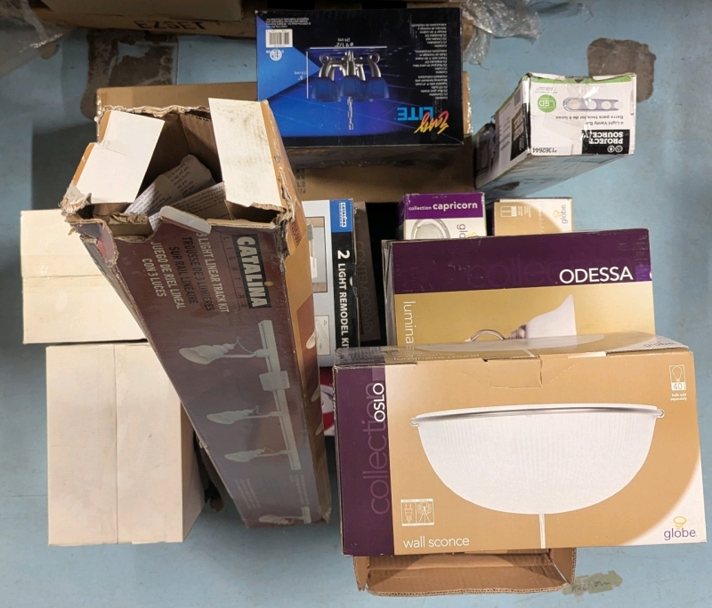 15 As New: Indoor Lighting Lot - Lights Seen in Photos - Sconces/Remodel Lights/Etc