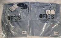 2 New | Medium Womens Figs Jogger Scrub Pants & One Pocket Scrub Top