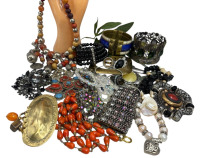 Fascinating Lot Vintage Jewelry As Is