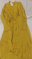 New | Size M Women's Veiled New York Elegant Silk Floor Length Dress