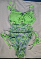 3pcs New | Medium Womens Suit Set | Includes Top, Bottom & Swim Suit Cover
