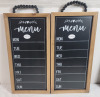 Four (4) New Home Decor Wall Signs & Menu Chalk Boards . Each Sign measures 10"&times;20" - 3
