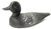 Very Old (Possibly Antique) Hamd-Carved Wood Duck Decoy - 13.5" x 5.2" x 7" Tall