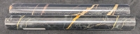 2 New: Black Marble Style Vinyl Wallpapers - 1000cm x 40cm