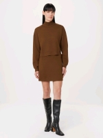 New: Size S Women's - Frank and Oak - The Compact Mock Neck Sweater - Tiramisu - Retails for 99$