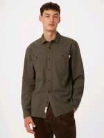 New: Size S Men's - Frank and Oak - The Nepped Shirt - Brown - Retails for 99$