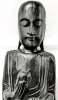 Fantastic Large Hand-Carved Freestanding Wooden Buddha Statue - 39.5" Tall - 2