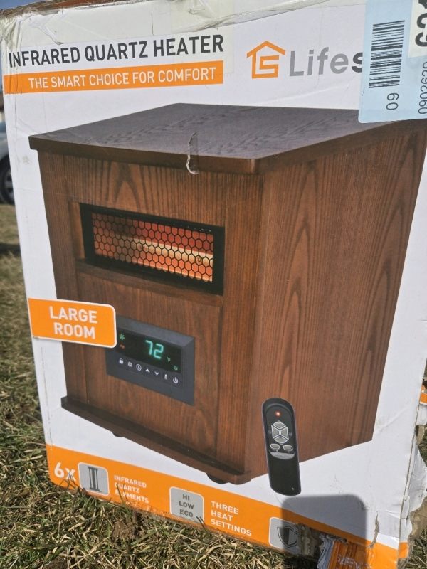 As New | Life Smart Large room Infared Quartz Heater