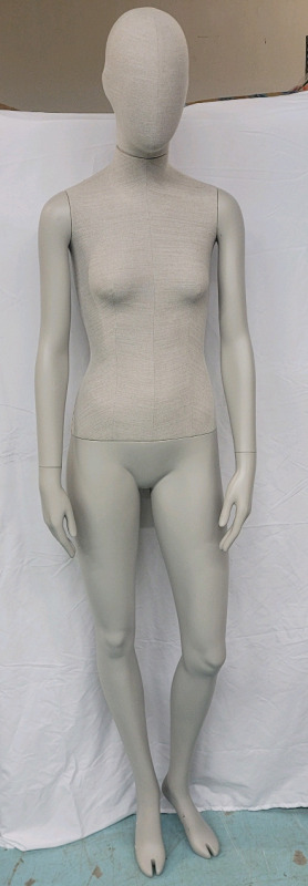 Bonaveri 6ft Female Store Mannequin w/Movable Arms , Hands & Head . Not Free Standing , Will Need Base . Minor Wear from Store Display Use .