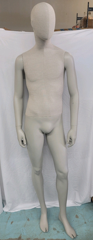 Bonaveri 6ft Male Store Mannequin w/Movable Arms & Hands . Not Free Standing , Will Need Base . Minor Wear from Store Display Use . Some Assembly Required