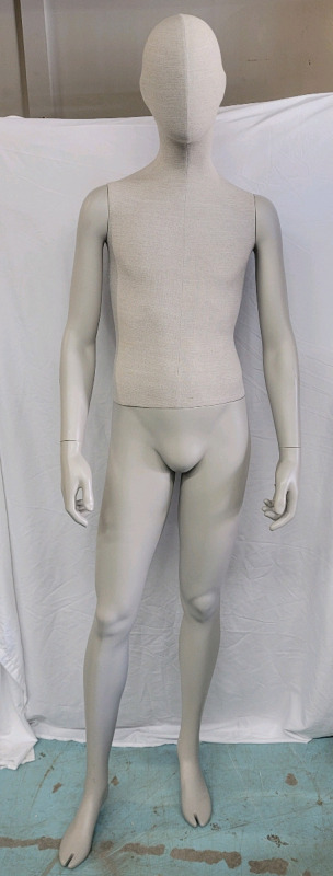 Bonaveri 6ft Male Store Mannequin w/Movable Arms & Hands . Not Free Standing , Will Need Base . Minor Wear from Store Display Use .