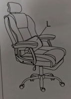 New Rolling Office Chair with Leg Rest. Online Return. As Is. All Peices Appear to be Present on First Inspection.