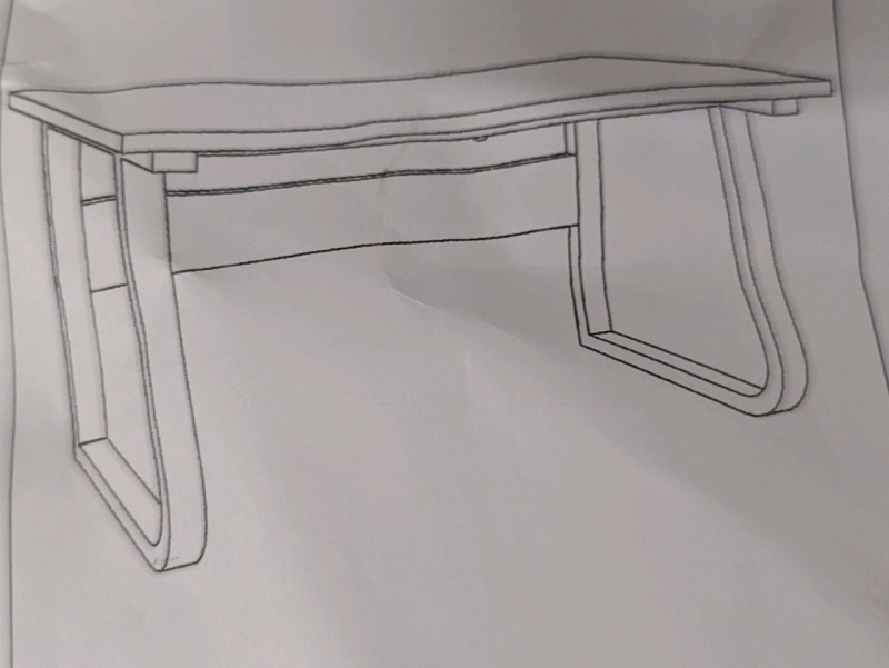 New Computer Desk. Online Return. All Pieces Appear Present upon First Inspection. 19.5" by 39" Desktop