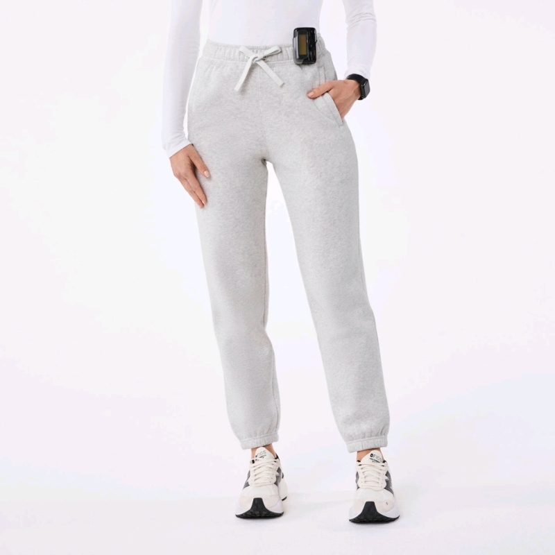 New Size Small Women's FIGS Off-Shift Relaxed Jogger Sweatpants : Heather Grey | Retails $98!!