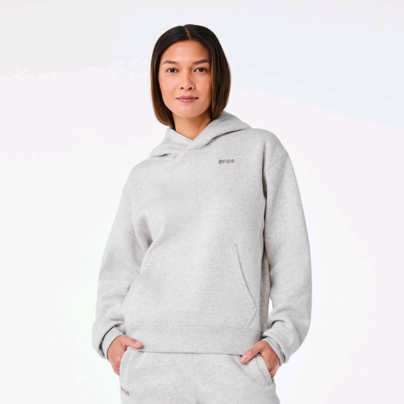 New Size Med Women's FIGS Off-Shift Hoodie Sweatshirt : Heather Grey | Retails $118!!