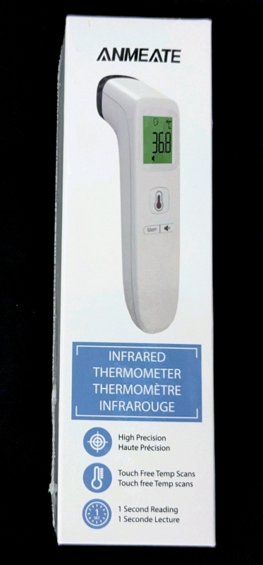 New ANMEATE No-Touch Forehead Thermometer for Kids & Adults with Large Display, Mute Mode, Memory Recall & Fever Alarm