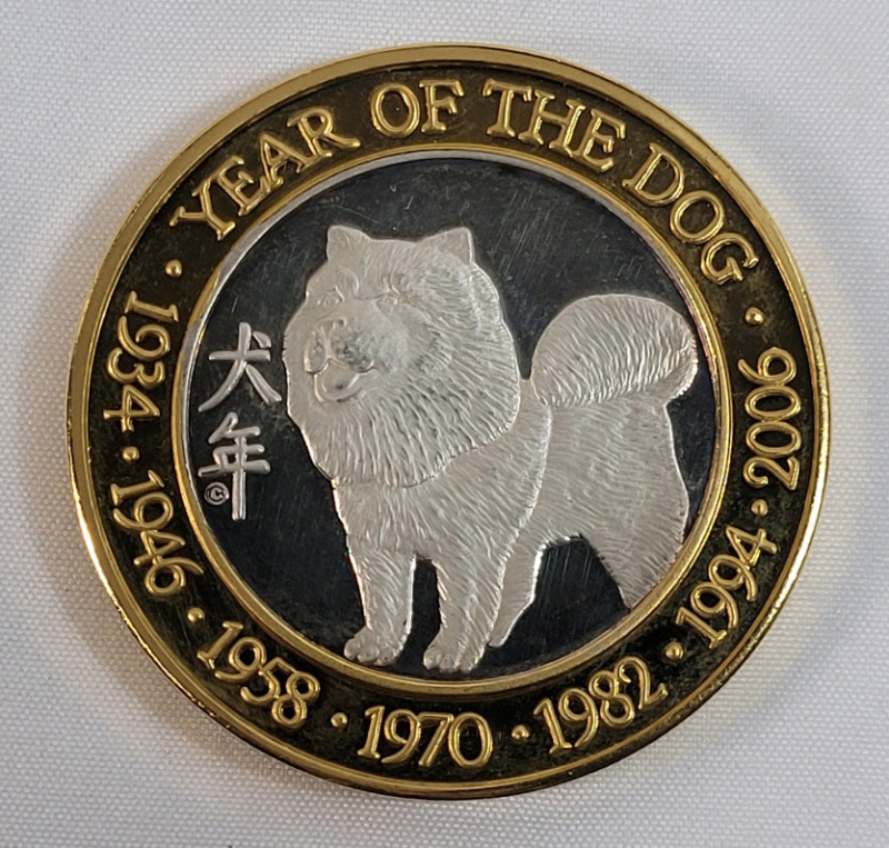 2006 US Colorado Generic Eastern Astrology Year of Dog Bi-Metal Coin w/Silver Center .