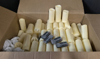 100+ As New Waterproof Outdoor Patio Flameless Candles with Remotes - 3 Different Heights 4.25", 5" and 6" Tall