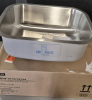 As New Glacier Bay Under Mount Single Bowl Kitchen Sink - 18G Stainless Steel 23"