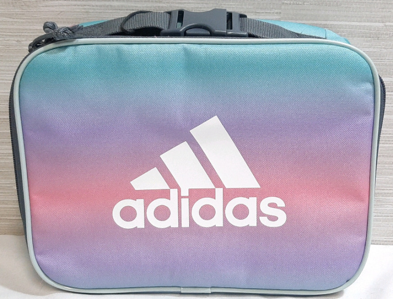 New Adidas Gradient Color Lunch Bag w/ Cooler Lining & Backpack Clip