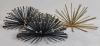 Vintage MCM Sputnik Atomic Starburst Spike Wall Art Gold /Black Decor . Measures 5" to 7.5" diameter - 3