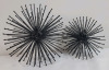 Vintage MCM Sputnik Atomic Starburst Spike Wall Art Gold /Black Decor . Measures 5" to 7.5" diameter - 4