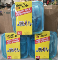 138 Pcs New | Smart & Simple Variety Food Pack Storgae
