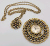 2 Vintage Brooch & Earing Sets with Earing Set and Watch Necklace - 5