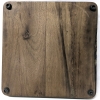 Mid Century Modern MCM Dark Presumed Walnut Covered Cheese / Charcuterie Tray - 11" x 11" x 7" Tall - 3
