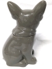Threshold Stoneware Grey French Bulldog Frenchie Cookie Jar - 10.4" Tall - 2