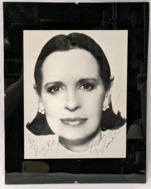 GLORIA VANDERBILT (1924-2019) Autographed Headshot Under Glass Clip Frame - 11" x 14" (No COA)