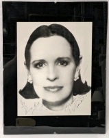 GLORIA VANDERBILT (1924-2019) Autographed Headshot Under Glass Clip Frame - 11" x 14" (No COA)
