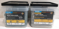 2 New Tubs of 5lb SaberDrive Screws, Backer Board Screws & Cabinet Screws