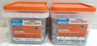 2 New 5lb Tubs of BuildRight Zinc Lath Screws