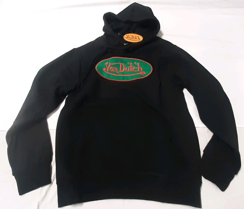 New Medium Size Von Dutch String Hoodie