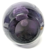 Gorgeous Tall Clear Rim Amethyst Glass Suspended Bubble Inclusions Vase - 14" Tall - 3