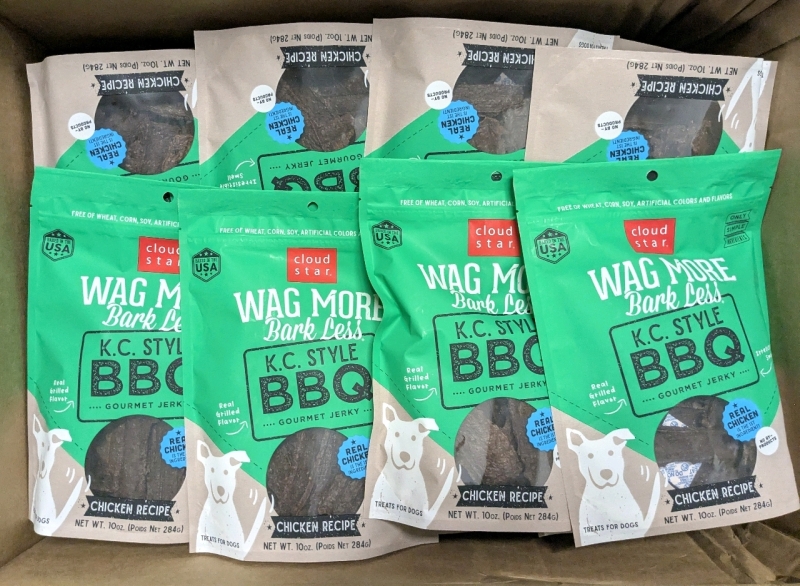 24 New Wag More Bark Less KC Style BBQ Chicken Grilled Jerky | BB 02/19/2025
