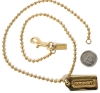 COACH Miranda Necklace with Tag-Style Pendant - 18" Long - 2
