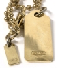 COACH Miranda Necklace with Tag-Style Pendant - 18" Long - 4