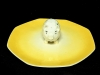 The Best Vintage 1950s MCM Czechoslovakia Polka Dot Pig Hors D'Oeuvre Plate Ever! - 12" Diameter - 2