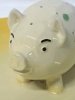 The Best Vintage 1950s MCM Czechoslovakia Polka Dot Pig Hors D'Oeuvre Plate Ever! - 12" Diameter - 9