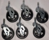 3" Rubber Castor Wheels , 6 Wheels - New