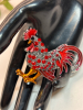 Elegant Rooster Brooch Rhinestones Approximately 1.9 x 2.5 Inch - 6
