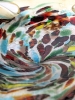Vintage Venetian Murano Art Glass Fish Shaped Bowl with Original Sticker - 9" x 7.75" - 3