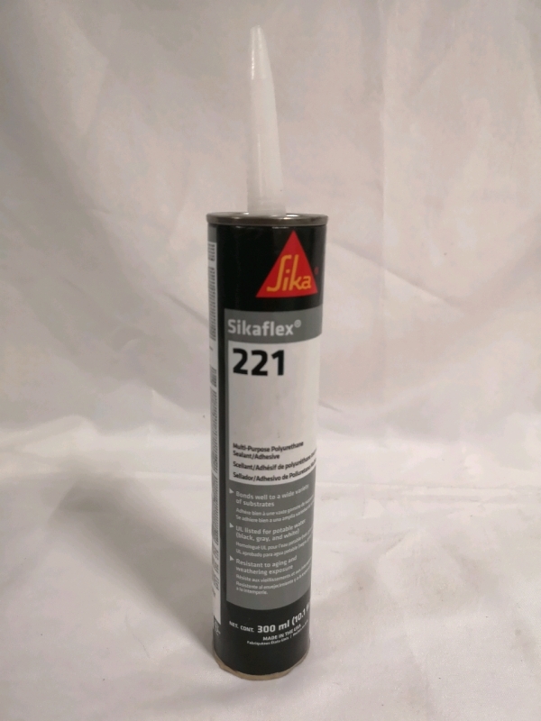 New Sikaflex 221 multipurpose Polyurethane Sealant/Adhesive - Black 90893