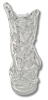 Really Neat Large Hand Blown Art Glass Vase with Organically Trailing Wrapped Glass - 14.6" Tall