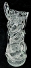 Really Neat Large Hand Blown Art Glass Vase with Organically Trailing Wrapped Glass - 14.6" Tall - 3