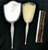 BIRKS STERLING 3-Piece Dresser Vanity Set : Brush, Mirror & Comb - Up to 12" Long - 2
