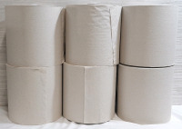 6 New Hardwound 1-ply Roll Towels (1150ft)