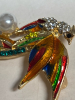 Elegant Phoenix Brooch Rhinestone Embellished <br/>Approximately 2.5 x 1.2 Inch - 6